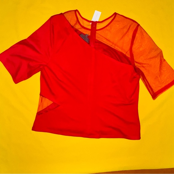 Sunday in Brooklyn Ponte Mesh Mix Top - Picture 4 of 9